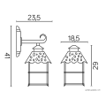 Lampa ogrodowa - CADIZ K 3012 1 Z