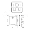 Ściemniacz LED do puszki fi60 - Mono - 3V - EDS-2801P