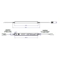 Zasilacz napięciowy hermetyczny ultrapłaski - POS 24V 60W 2.5A FTPC60V24-S-WP - rysunek techniczny