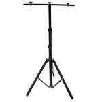 Statyw stojak teleskopowy do opraw halogenowych i naświetlaczy LED - czarny