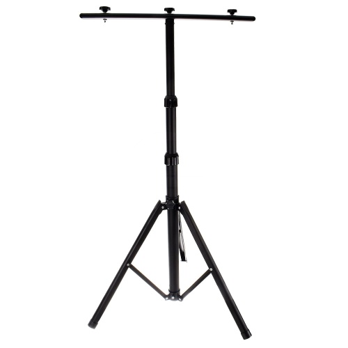 Statyw stojak teleskopowy do opraw halogenowych i naświetlaczy LED - czarny