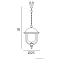 Lampa ogrodowa  - PRINCE K 1018 1 O