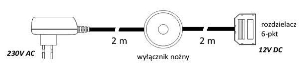 Rysunek techniczny układu zasilającego