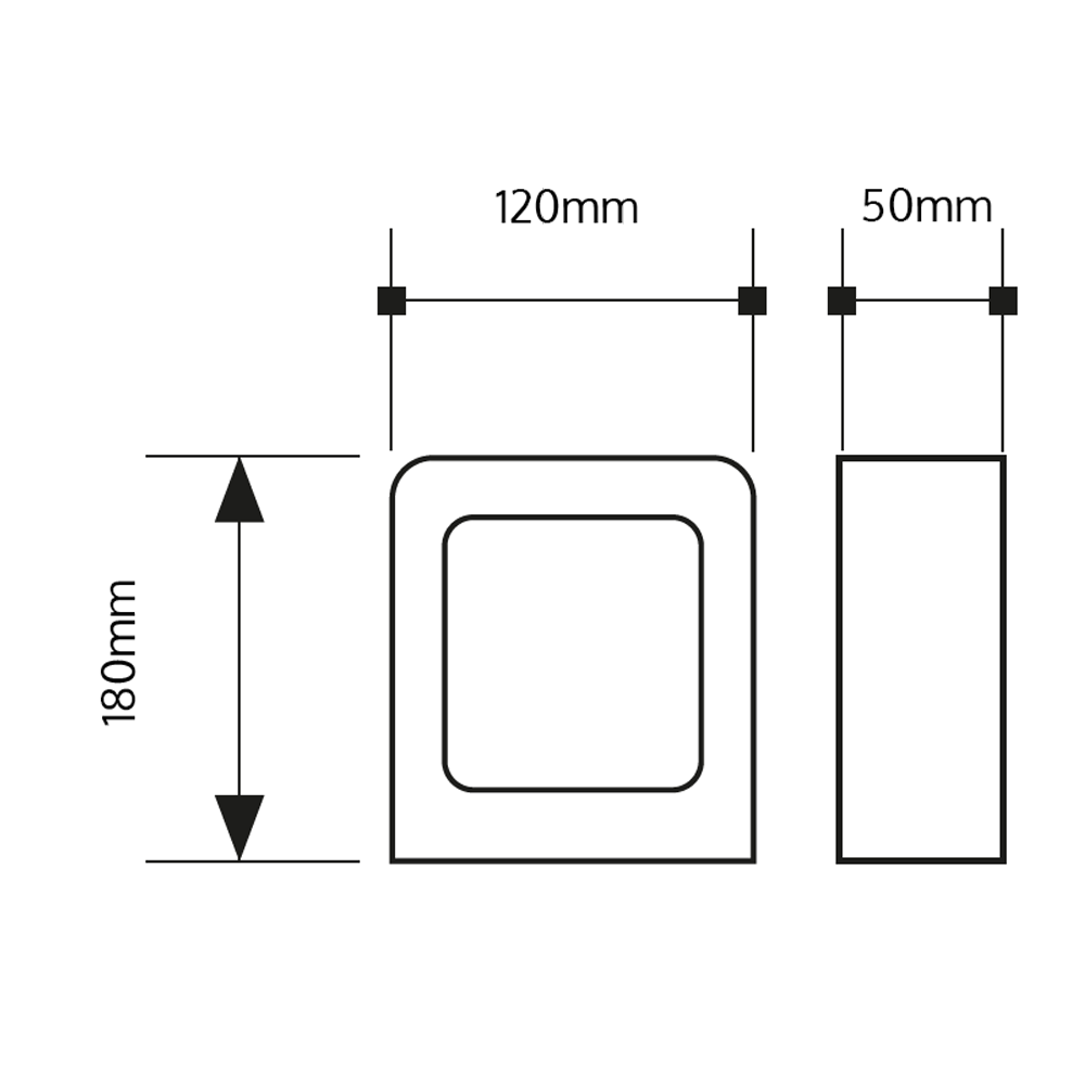 Lampa Elewacyjna Led Forum Wall 6w 4500k 230v Grafitowa