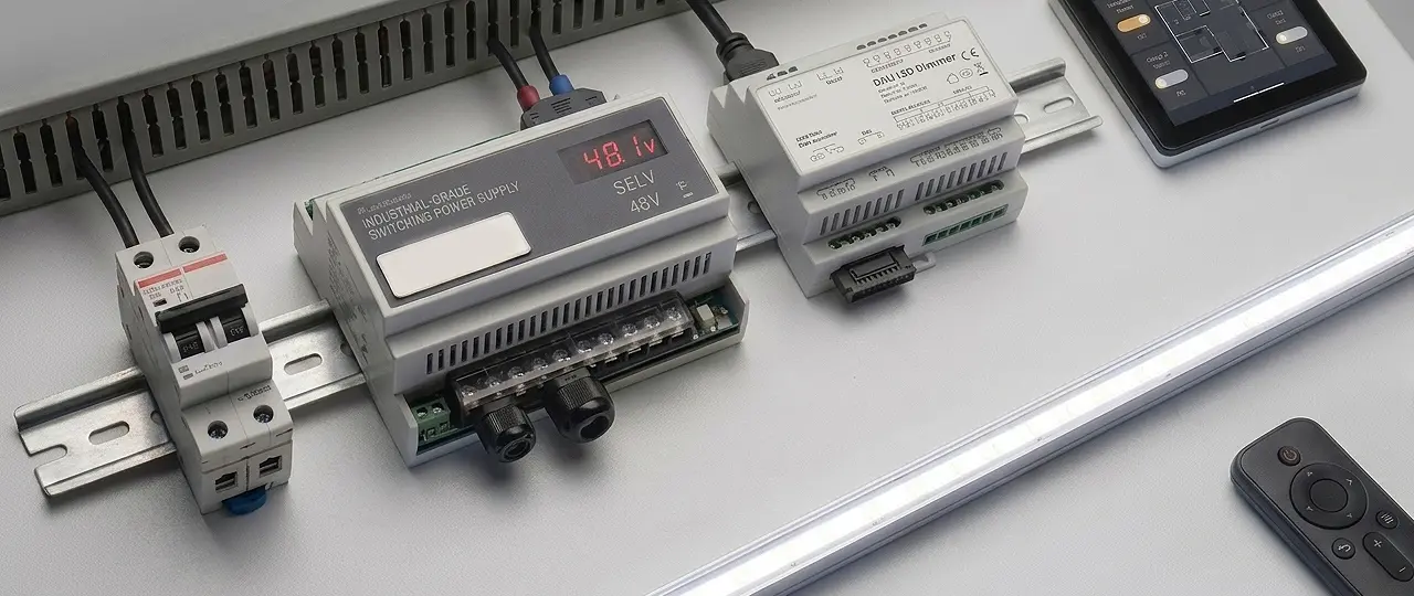 Jakich zasilaczy i sterowników wymaga bezpieczna instalacja LED 48V?