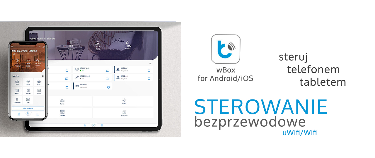 Jak sterować domem za pomocą aplikacji mobilnej? - Komunikacja bezprzewodowa uWiFi/Wifi