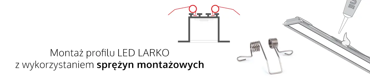 Montaż profilu aluminiowego LARKO Montaż profilu aluminiowego LARKO