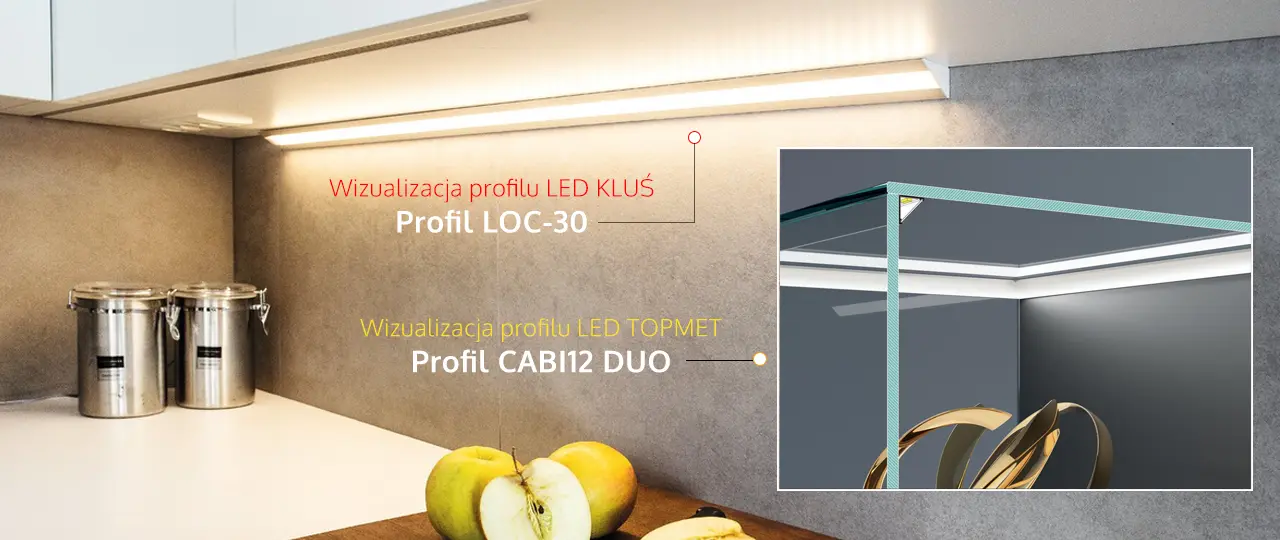 Wizualizacja oświetlenia LED - wykorzystanie narożnych profili aluminiowych LED Wizualizacja oświetlenia LED - wykorzystanie narożnych profili aluminiowych LED
