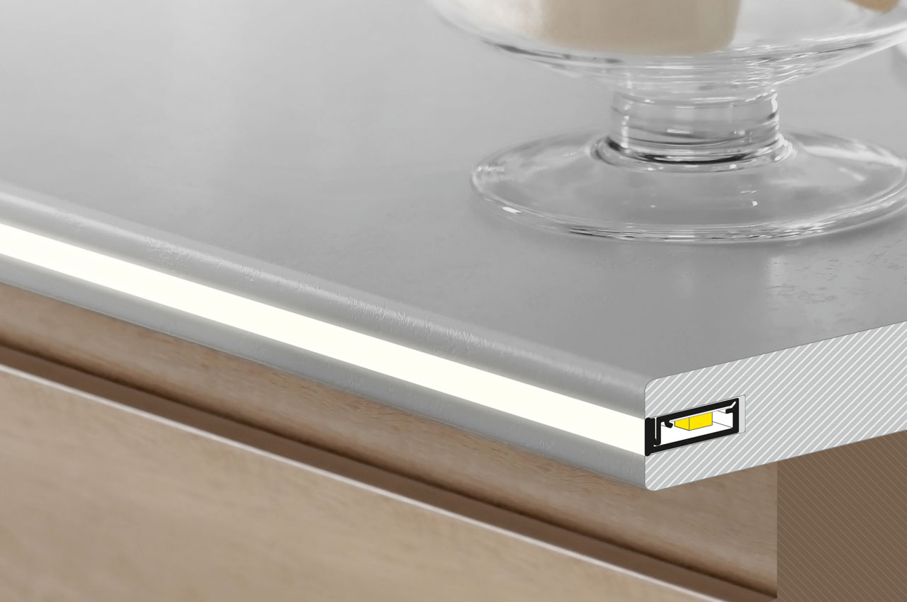 Profil plastikowy LED SLASH8
