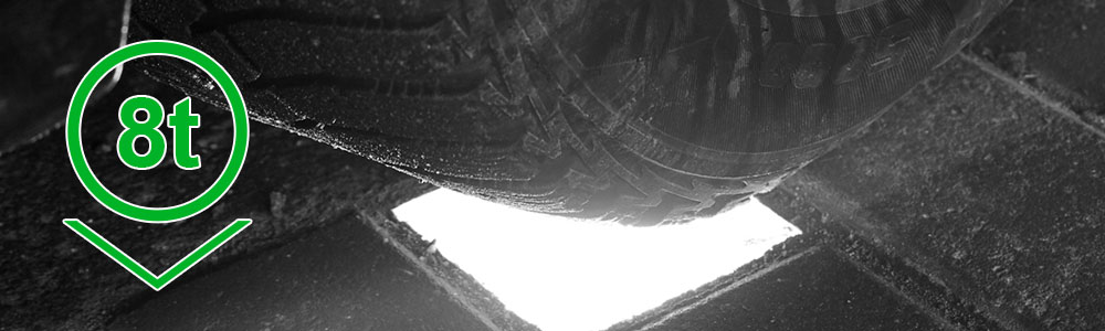 Duża wytrzymałość kostki LED na obciążenia