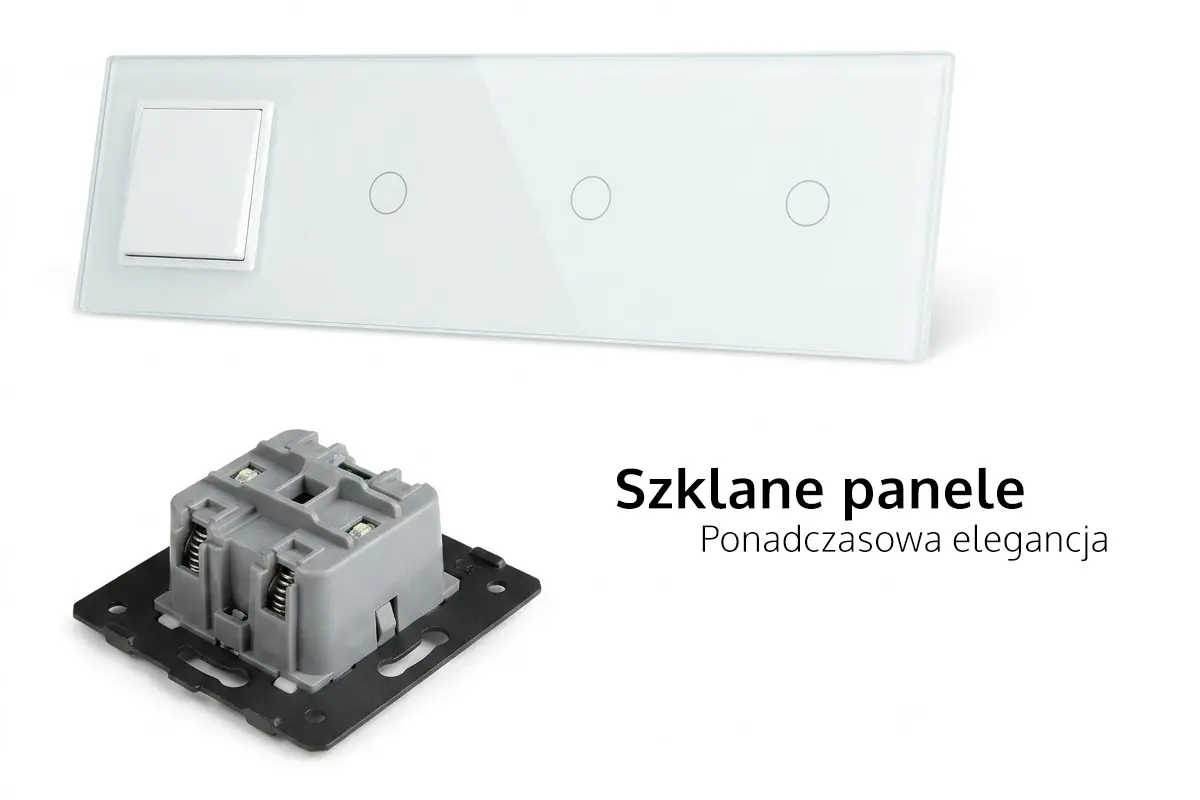 Szklane panele dotykowe - Ponadczasowa elegancja Rodzina produktów Sinum - Tech sterowniki