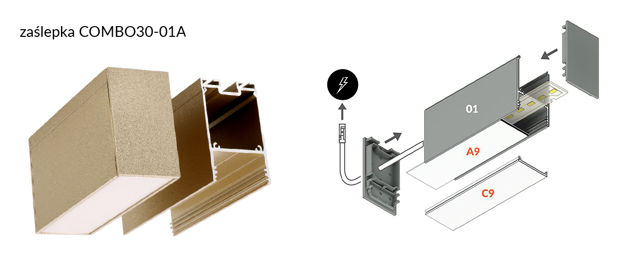 Montaż - zaślepka COMBO30-01A