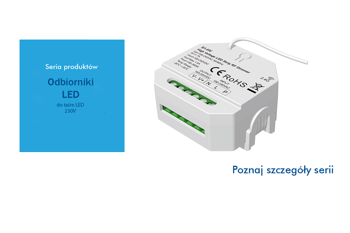 Poznaj serie produktu - odbiorniki LED triakowe