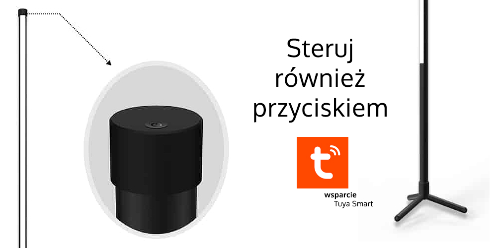 Lampa podłogowa RGB+CCT MiBoxer - WL-FL5B Lampa podłogowa RGB+CCT MiBoxer - WL-FL5B