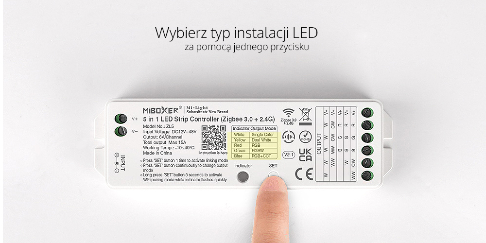 Wybierz typ instalacji LED - wykorzystaj odbiornik ZL5 do wszystkich instalacji LED
