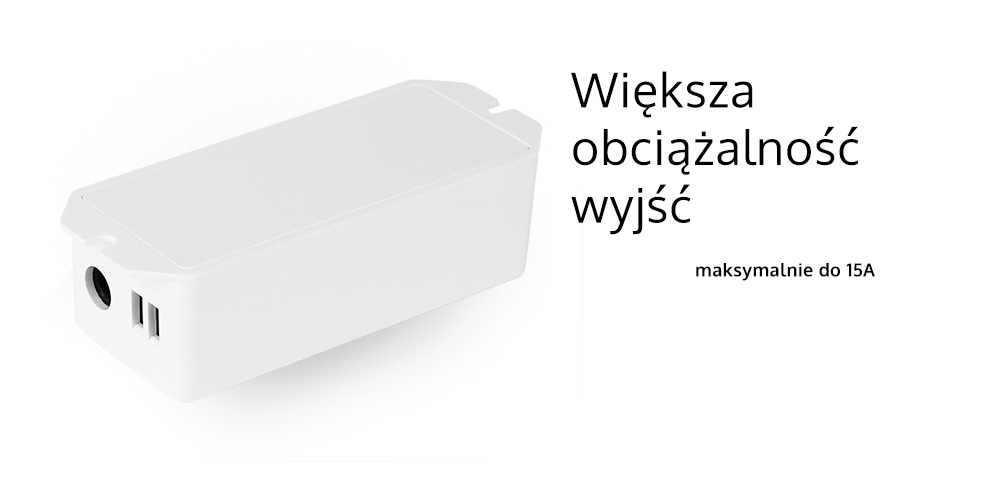 Większa obciążalość wyjść - maksymalnie do 15A Większa obciążalość wyjść - maksymalnie do 15A
