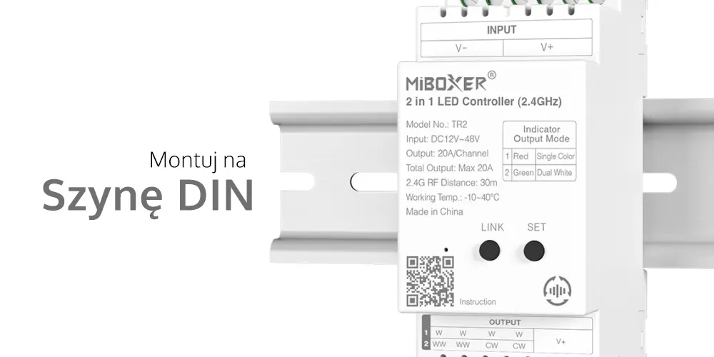 Montuj na szynę DIN TH35 - Seria TR MiBoxer