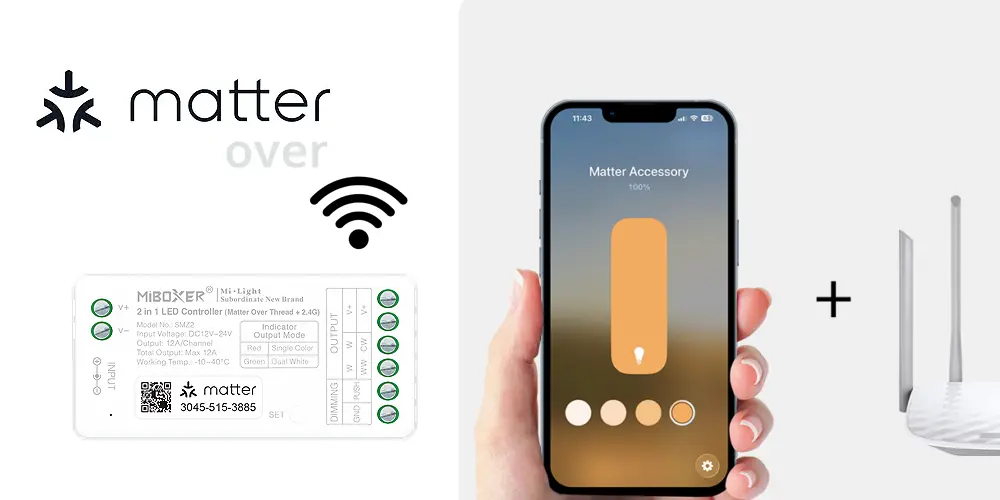 Czym charakterują się sterowniki matter over wifi?