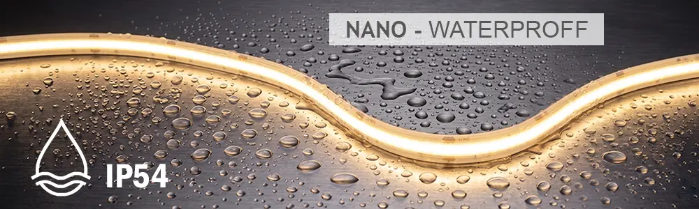 Taśma LED IP54 - niewidoczna ochrona Nano przed wilgocią