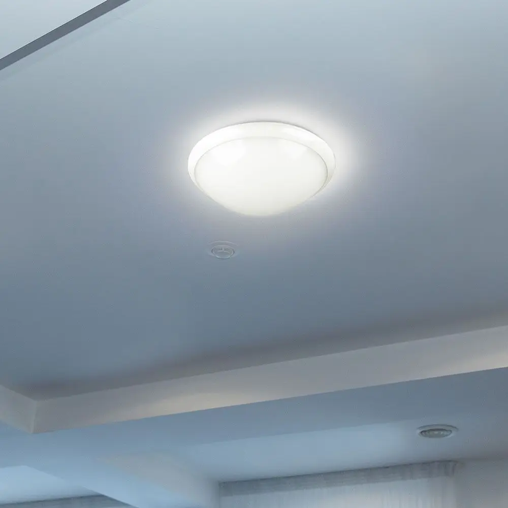 Plafoniera Quadrata Plutone 25x25 Cm Bianca – 1 Portalampada E27, Illuminazione Tecnica
